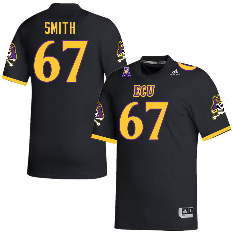 D'Ante Smith ECU Jersey,East Carolina Pirates #67 D'Ante Smith Jersey Youth College-Black